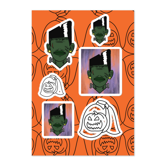 Franky Freddy Sticker sheet