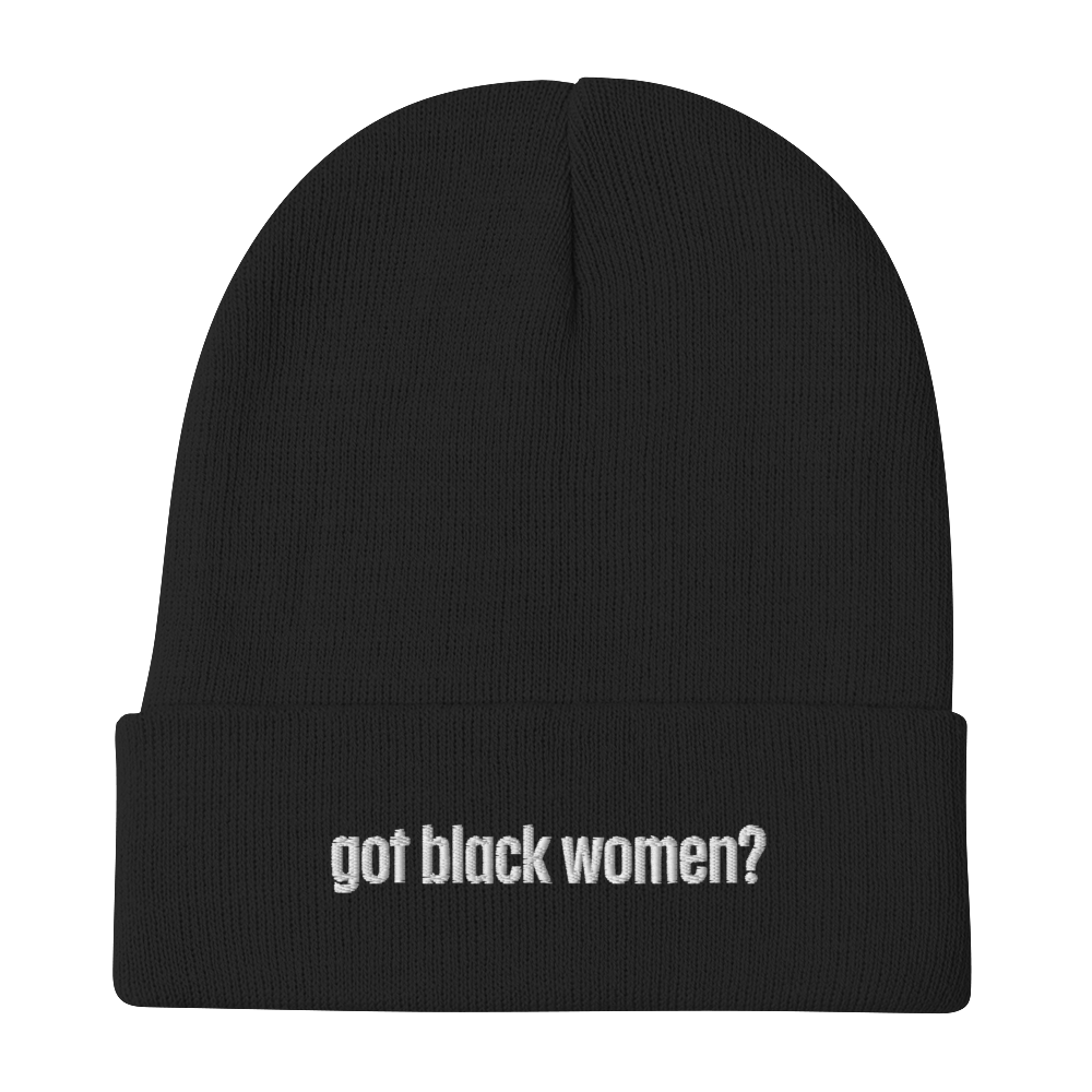 Got Black Women Embroidered Beanie