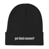 Got Black Women Embroidered Beanie