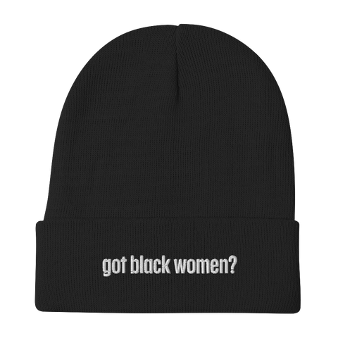 Got Black Women Embroidered Beanie
