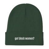 Got Black Women Embroidered Beanie