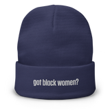 Got Black Women Embroidered Beanie