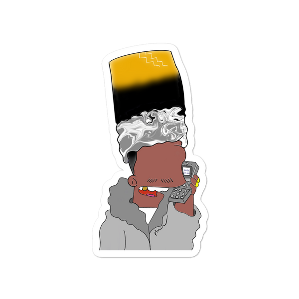 Silvah Surfah Bart Bubble-Free Stickers