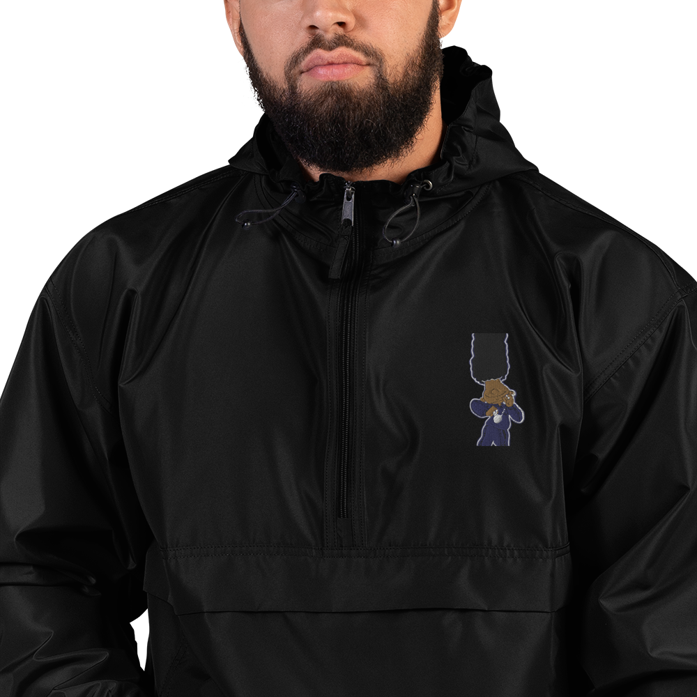 Berry Blues Unisex Embroidered Champion Packable Jacket