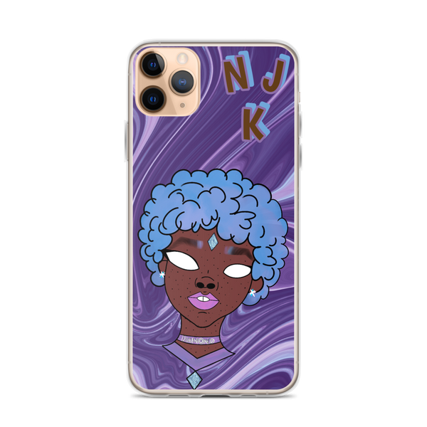 Blue Booberry iPhone Case