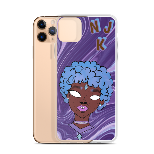 Blue Booberry iPhone Case