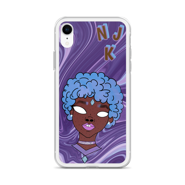 Blue Booberry iPhone Case