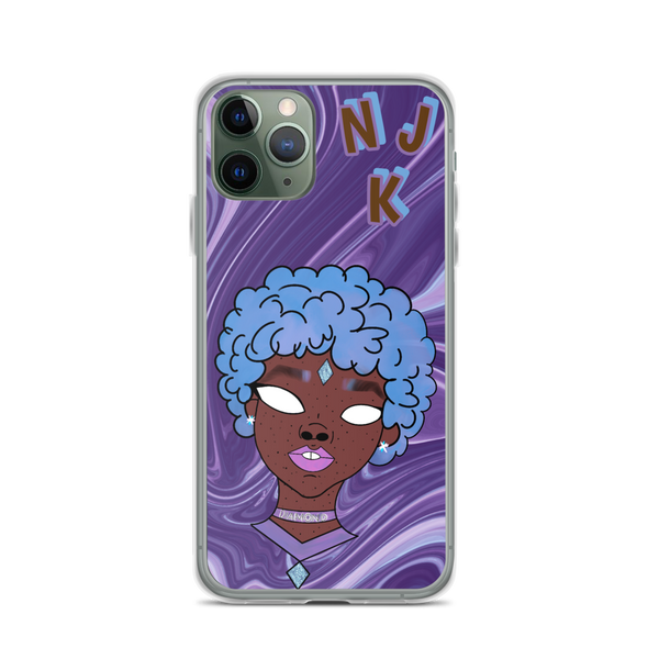 Blue Booberry iPhone Case