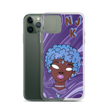 Blue Booberry iPhone Case