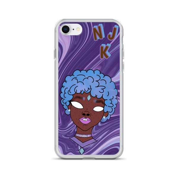 Blue Booberry iPhone Case