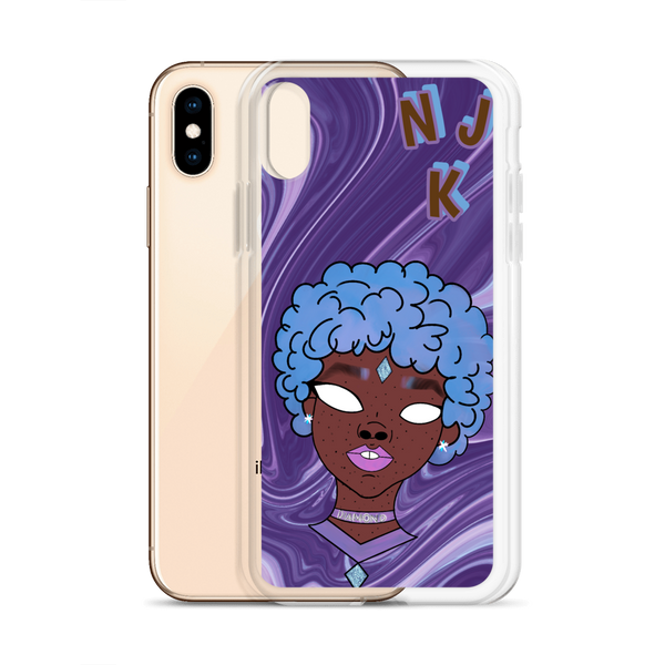 Blue Booberry iPhone Case