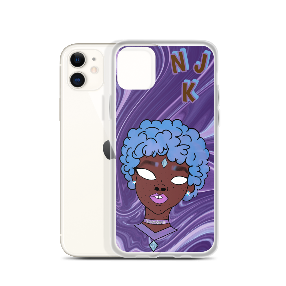 Blue Booberry iPhone Case