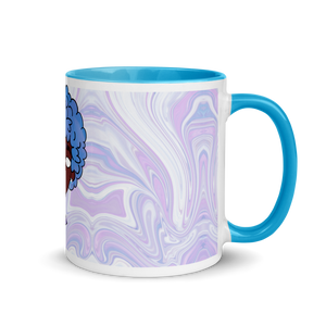 Blue Booberry Mug with Color Inside
