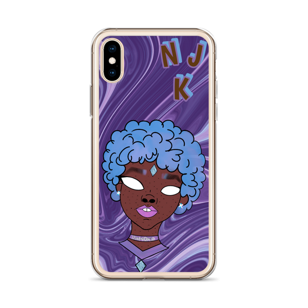 Blue Booberry iPhone Case