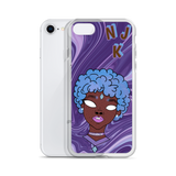 Blue Booberry iPhone Case