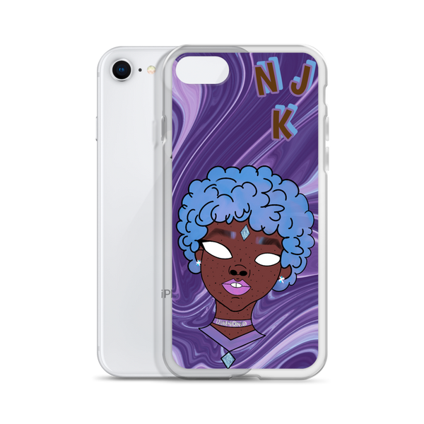 Blue Booberry iPhone Case