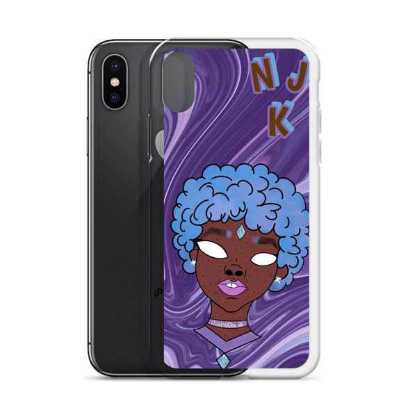 Blue Booberry iPhone Case