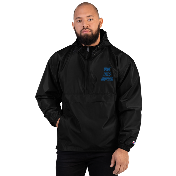BLM Embroidered Champion Packable Jacket