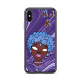 Blue Booberry iPhone Case