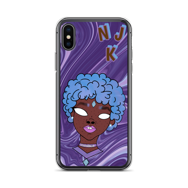 Blue Booberry iPhone Case