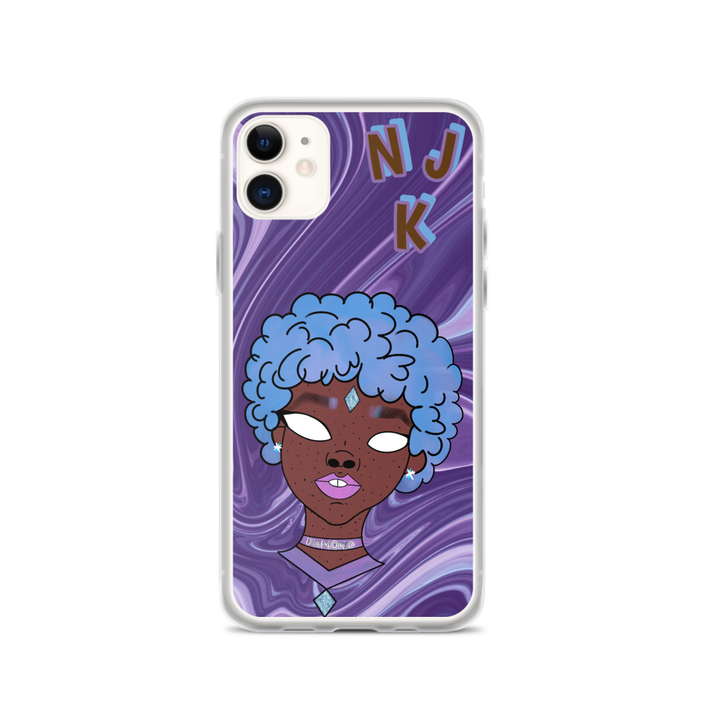 Blue Booberry iPhone Case