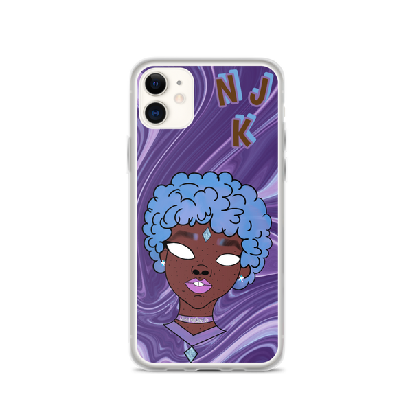 Blue Booberry iPhone Case
