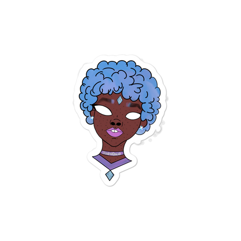 Blue Booberry Bubble-Free Stickers