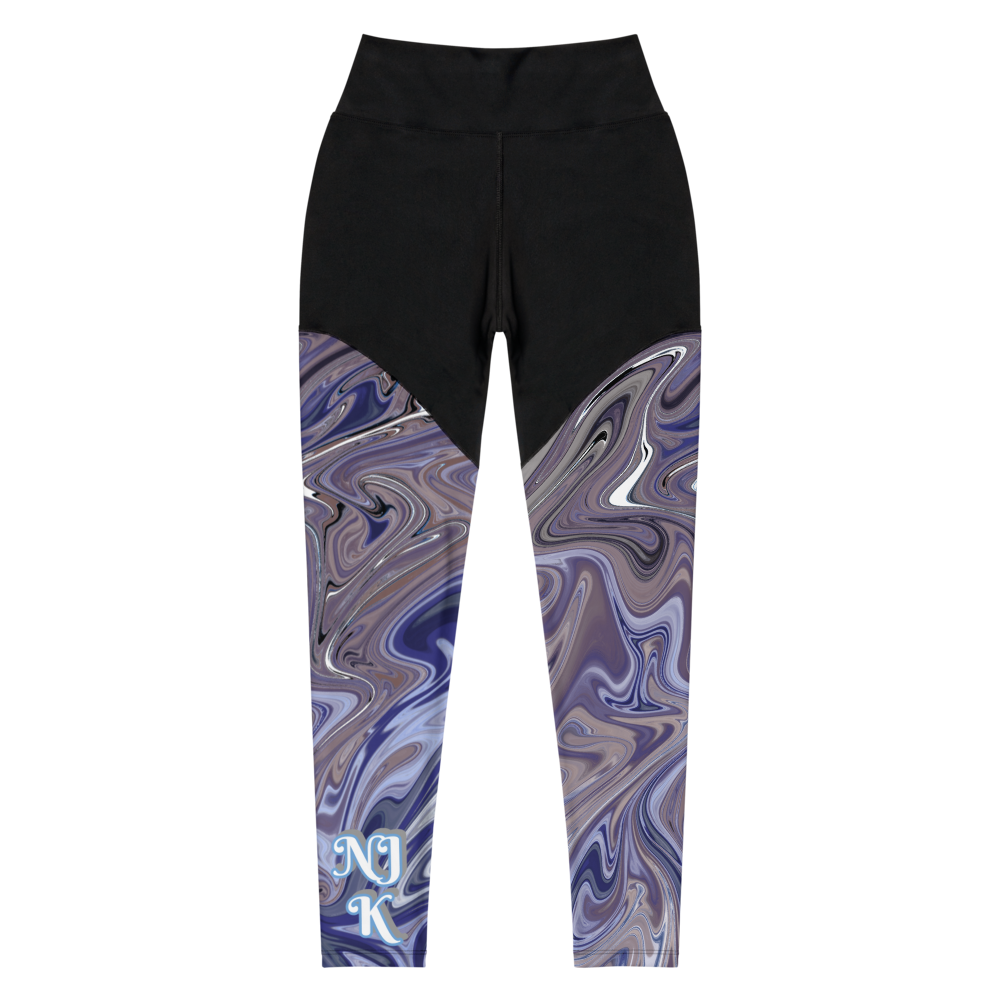 Berry Blues Sports Leggings