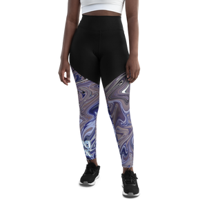 Berry Blues Sports Leggings