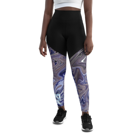 Berry Blues Sports Leggings