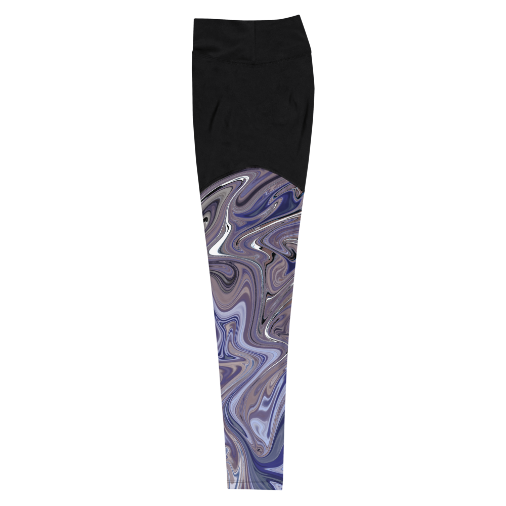 Berry Blues Sports Leggings