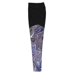 Berry Blues Sports Leggings