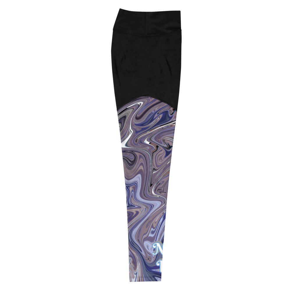 Berry Blues Sports Leggings