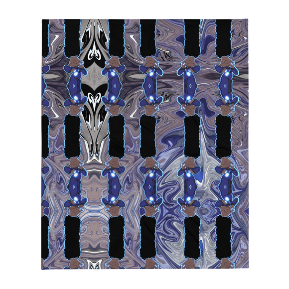Berry Blues Throw Blanket