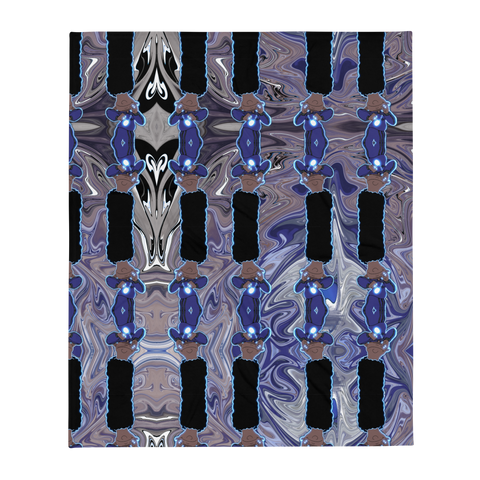 Berry Blues Throw Blanket