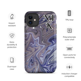 Berry Blues Tough iPhone Case
