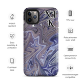 Berry Blues Tough iPhone Case