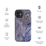 Berry Blues Tough iPhone Case