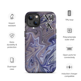 Berry Blues Tough iPhone Case