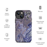 Berry Blues Tough iPhone Case