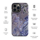 Berry Blues Tough iPhone Case