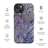 Berry Blues Tough iPhone Case