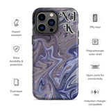 Berry Blues Tough iPhone Case