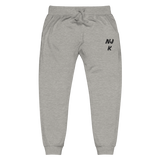 Black NJK Unisex Embroidered Fleece Sweatpants