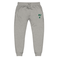 Green NJK Unisex Embroidered Fleece Sweatpants