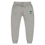 Green NJK Unisex Embroidered Fleece Sweatpants
