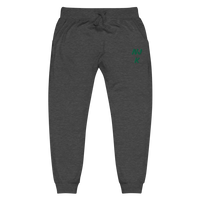 Green NJK Unisex Embroidered Fleece Sweatpants