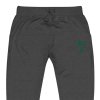 Green NJK Unisex Embroidered Fleece Sweatpants