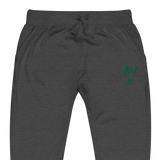 Green NJK Unisex Embroidered Fleece Sweatpants