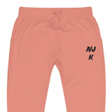 Black NJK Unisex Embroidered Fleece Sweatpants